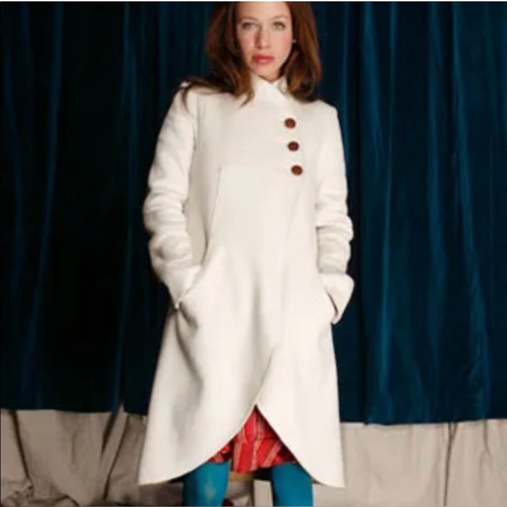 Trovata Samantha Wool tailored coat-RARE! Navy Color